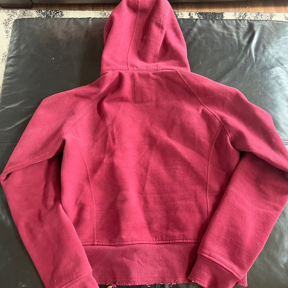 Lululemon Burgundy Wine Scuba Hoodie Size 10 - Picture 2 of 3
